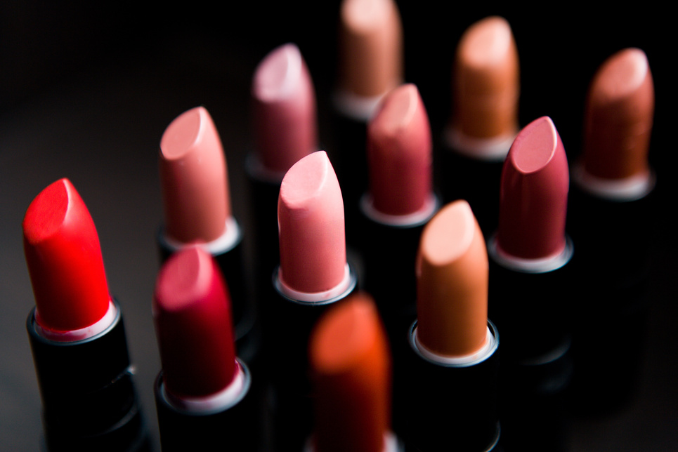 Rows of lipstick